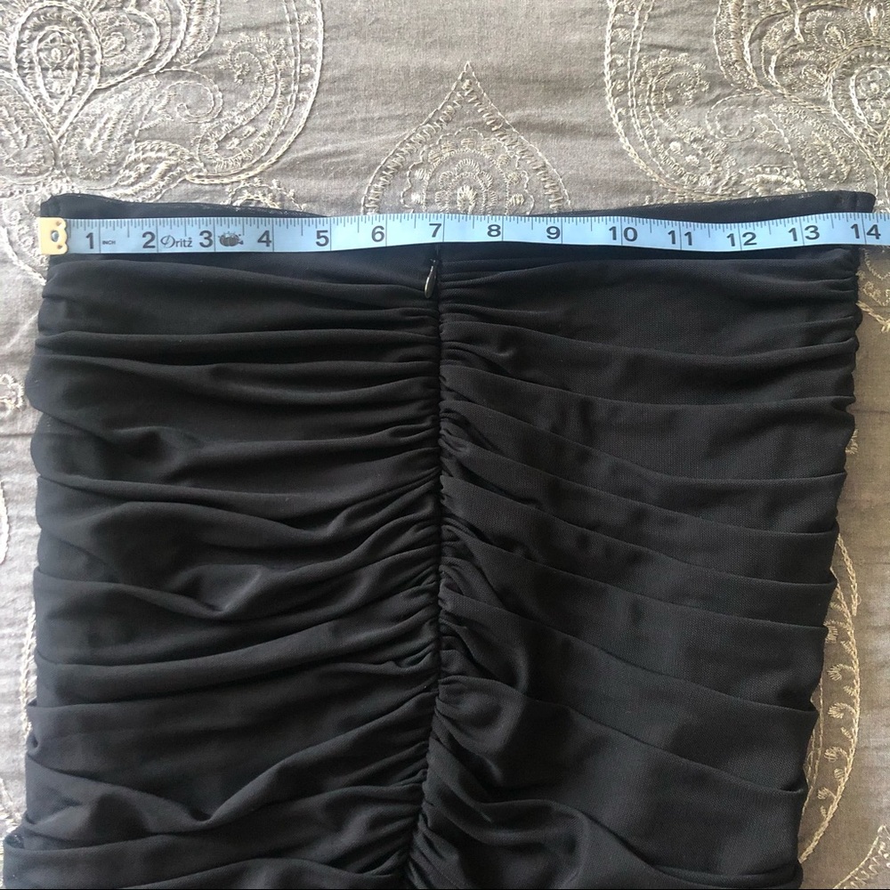 Guess Black Stretchy Ruched Pencil Skirt - Picture 7 of 8